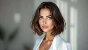 Lob strutturato 2026: il caschetto lungo con punte nette che dà l'impressione di capelli più folti